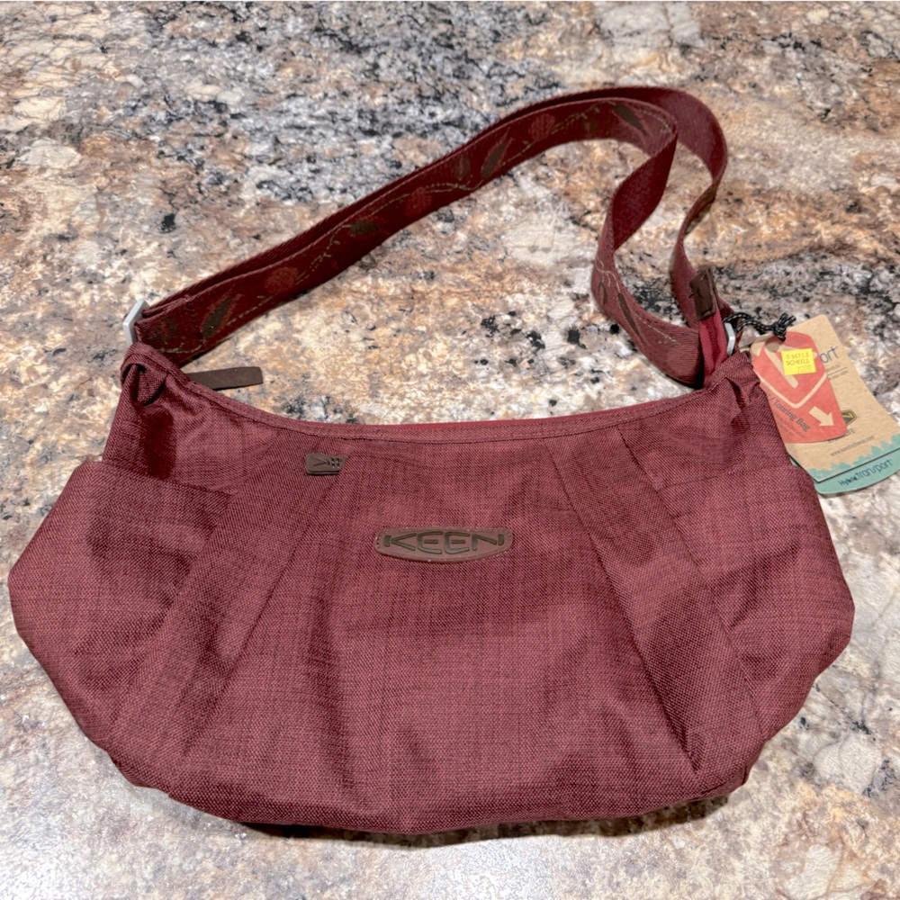Keen Maroon Crossbody Bag